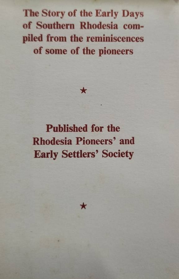 Rhodesian Genesis by Neville Jones