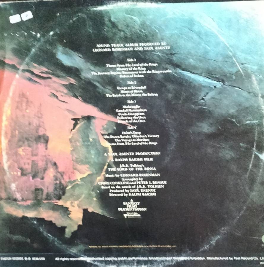Vintage LP / Vinyl / Record - 2LP - Lord of the Rings (soundtrack)