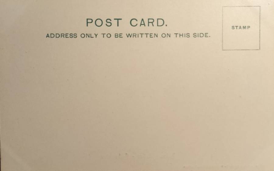 Vintage Post Card - South Africa - Grahamstown Railway station