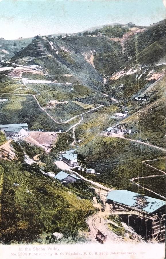 Vintage post card - South Africa - Sheba Valley