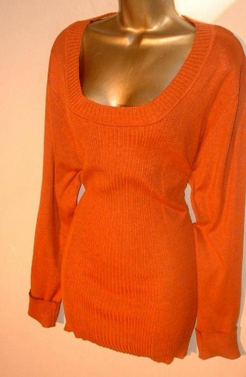Plus size14, 16, 18, 20  Yellow OR Orange knitwear ladies jerseys longer length WHOLESALE