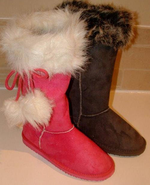 11 12 13 1 2 3 Girls pink or dark grey boots by hugs and kisses