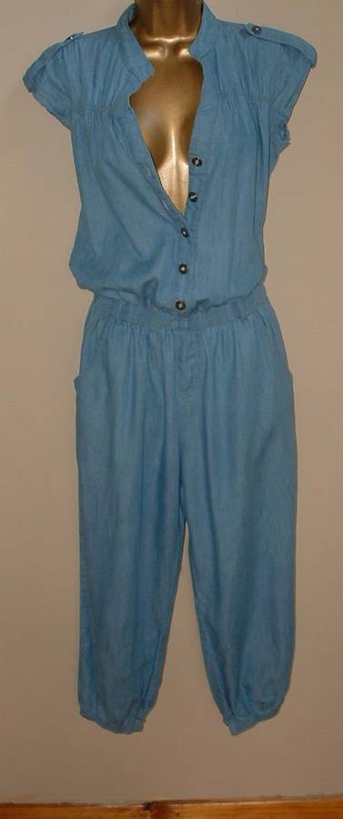 10 / 34 soft denim jeans look jumpsuit LADIES  -SALE NOW ON