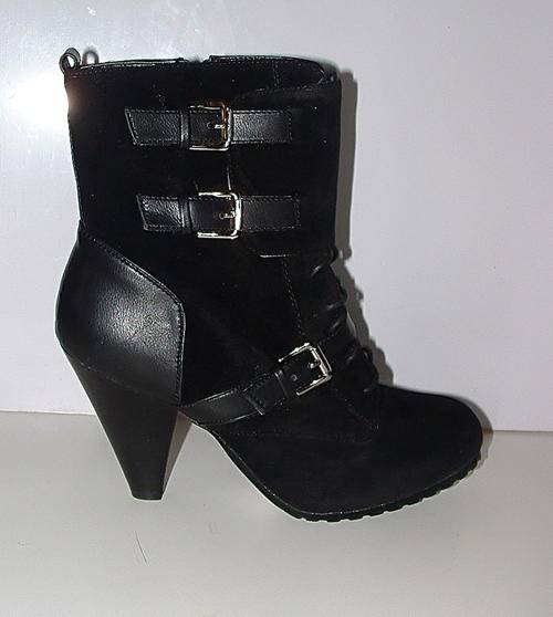 SIZE 2,3,4, 5, 6 (35, 36, 37, 38, 39) adjustable boots ankle & across foot ankle boot black HOT !!!