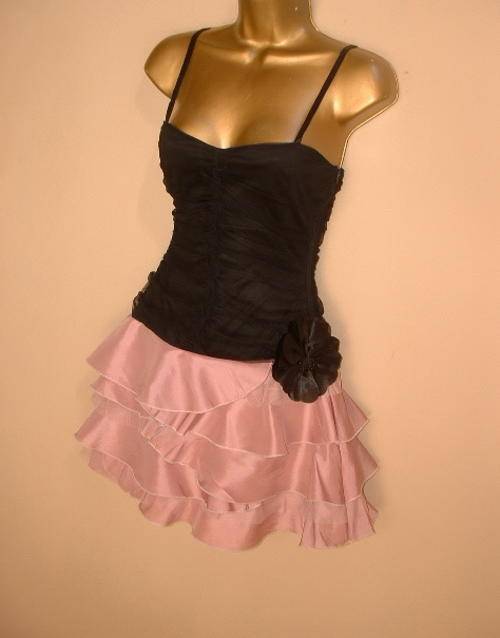 choose size    34 / 10      New stretch short dress or long top detachable rose