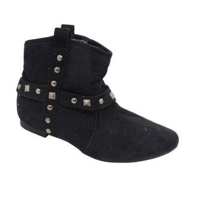 SIZE 3,4, 5, 6, 7 Black ankle boots silver stud detail and rubber sole (36 37 38 39 40 41) Hot.