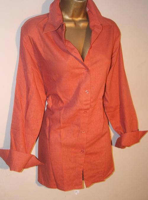Size 40 - 42 (generous 16 - 18) + 10 12 14 16 New Ladies{ linen } shirt  {{{choice of colo ur}}}