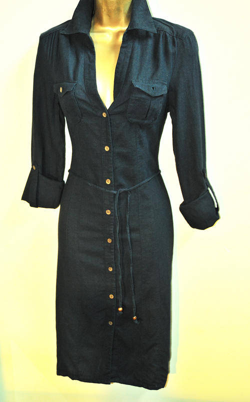 Size 36 / 12 New Navy Shirt dress Vero Moda best seller   + belt.