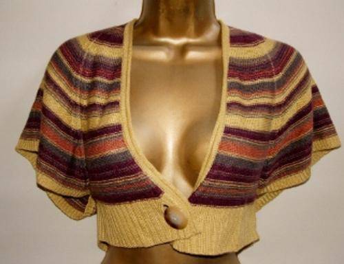 10 / 34 Principles uk brand - stripe shrug jersey knitwear.