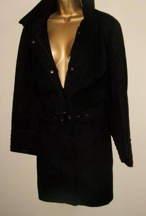 22 / 46 New Donna Claire melton Black trench Coat - Must see RRP R650.00