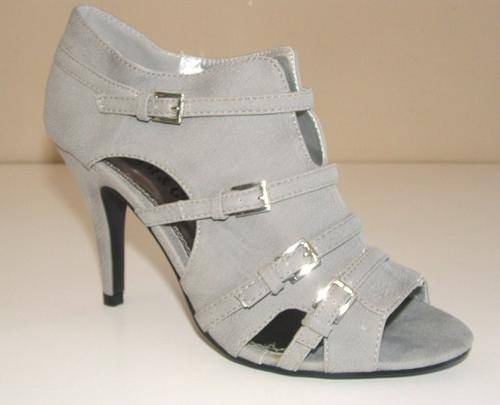 4, 5, 6 / 37, 38, 39 New boxed light grey buckle high heel Ladies wholesale deal.