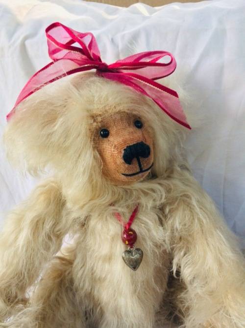 HAND MADE GERMAN MOHAIR TEDDY BEAR