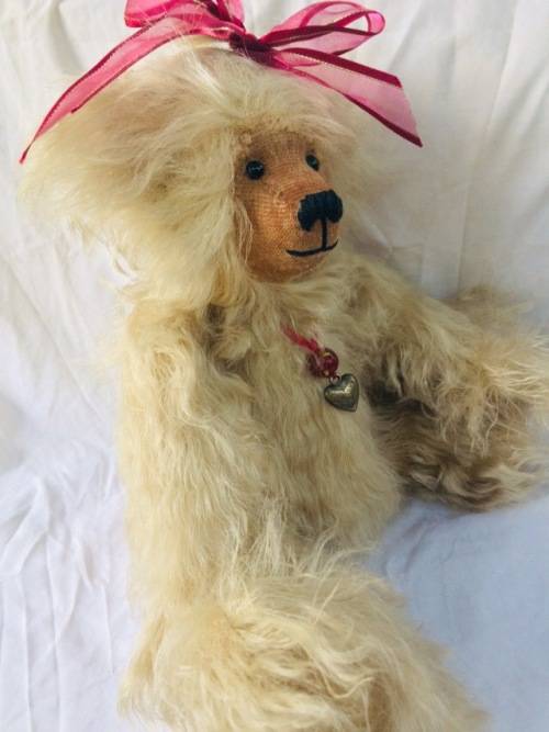 HAND MADE GERMAN MOHAIR TEDDY BEAR