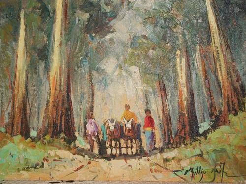 PHILLIP BRITS OIL ON BOARD. SIZE; 35CM X 25CM W/O FRAME