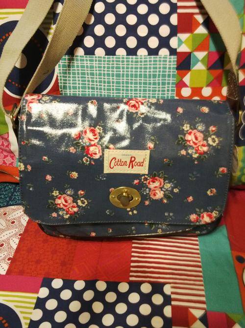 COTTON ROAD BLU FLORAL SLING BAG