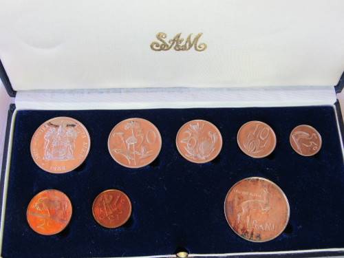 1988 Proof set in SAM box with Silver R1