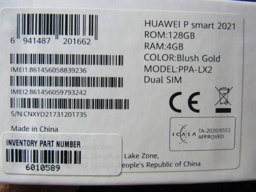 Huawei P-smart 2021 Smart Phone