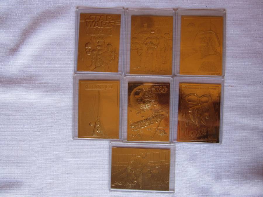 Star Wars 23 ct Gold foil cards
