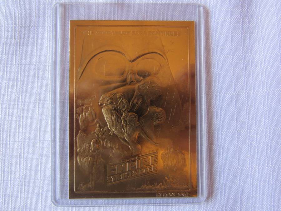 Star Wars 23 ct Gold foil cards