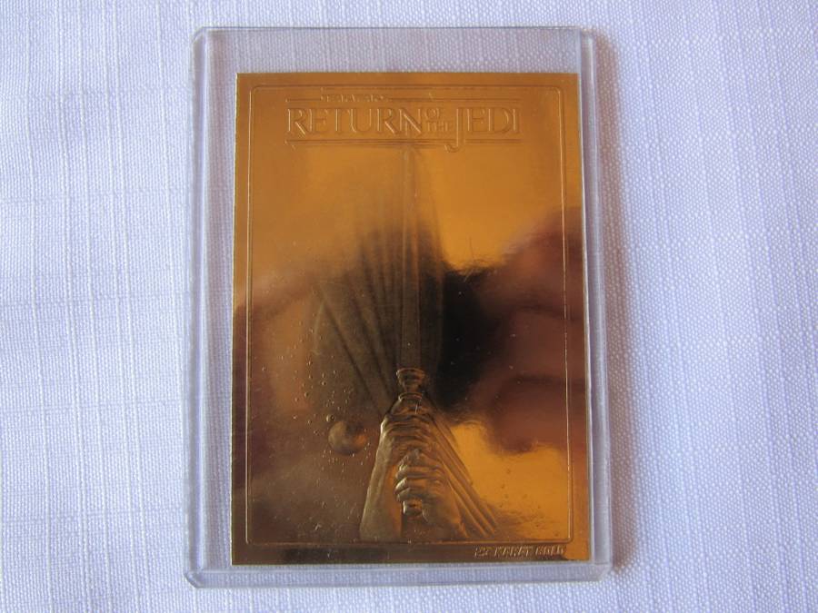 Star Wars 23 ct Gold foil cards