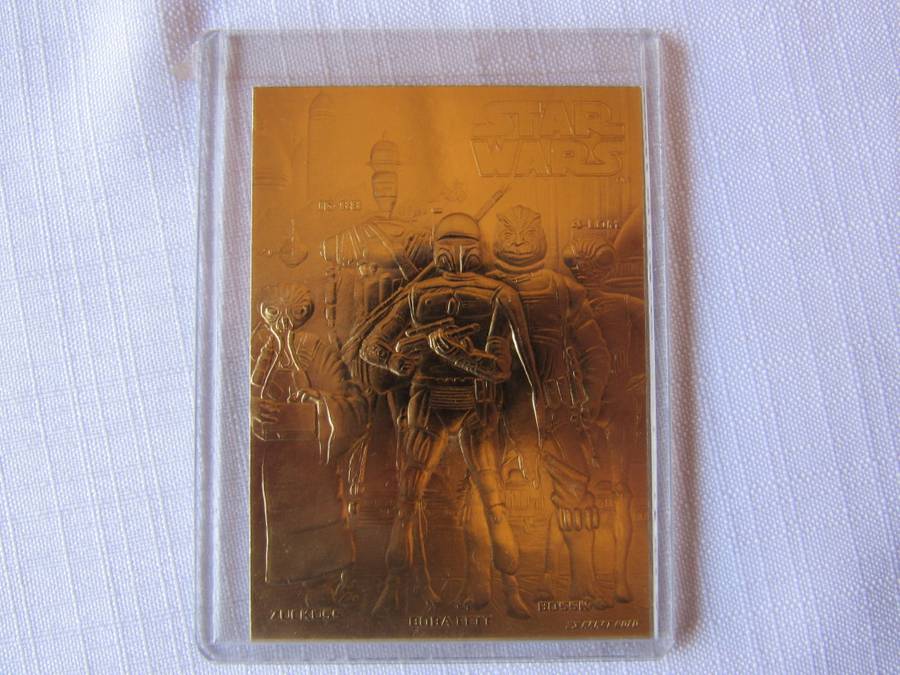 Star Wars 23 ct Gold foil cards