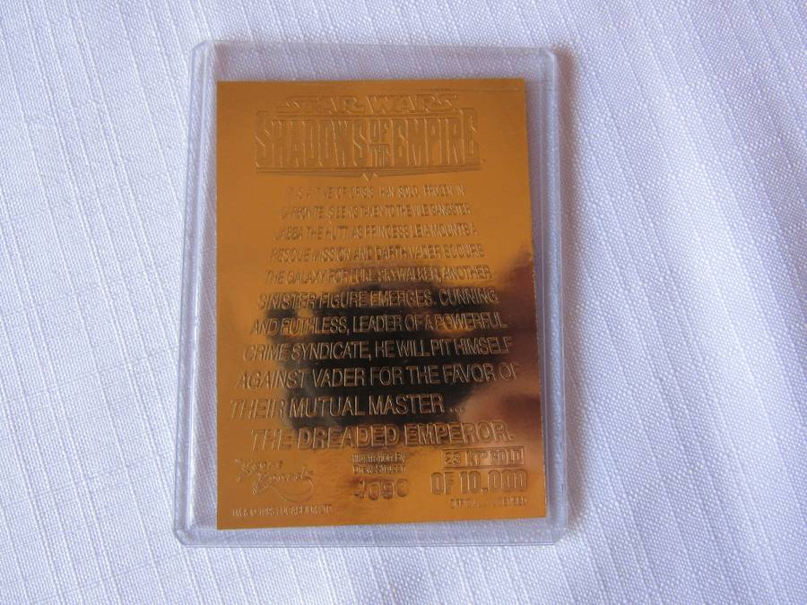 Star Wars 23 ct Gold foil cards