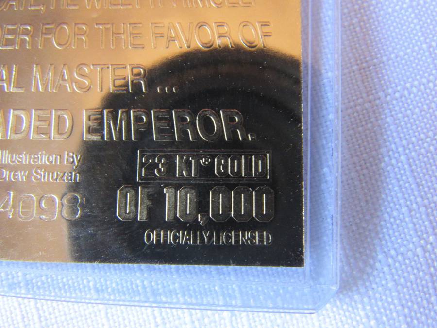 Star Wars 23 ct Gold foil cards