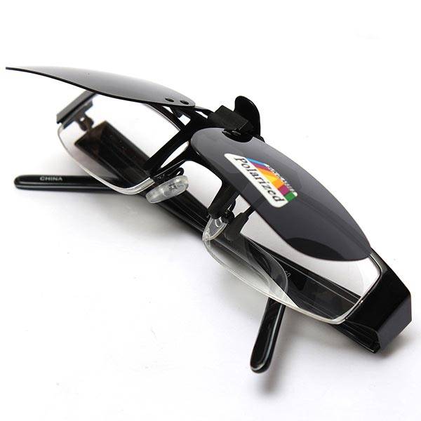 Clip On Flip up Sunglasses Driving glasses Polarized unisex
