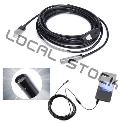 1M length 7mm Lens Endoscope LED Waterproof Inspection Borescope Tube Camera for Android with OTG