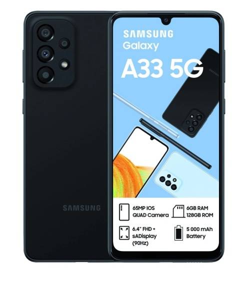 Samsung Galaxy A33 5G, Dual Sim, Awesome Black (Brand New Sealed)
