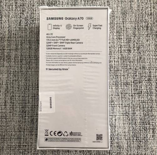 Samsung Galaxy A70 Black BRAND NEW SEALED!