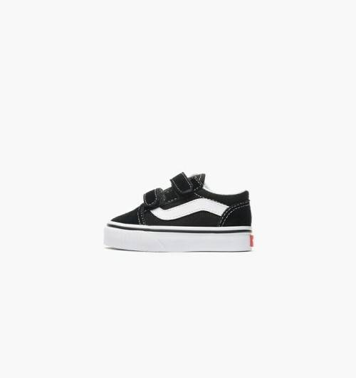 Infants Vans Old Skool V Black White