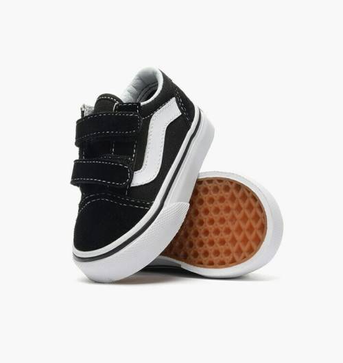 Infants Vans Old Skool V Black White