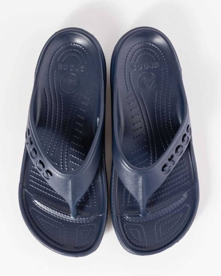 Crocs Baya Flip Flops Navy