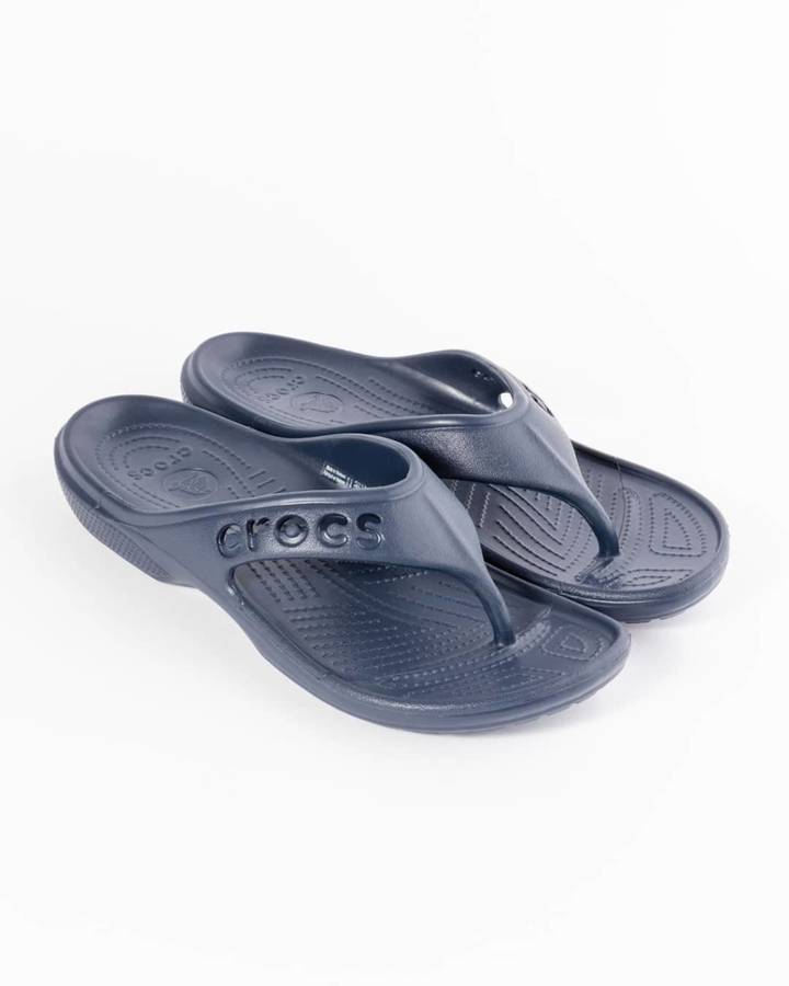 Crocs Baya Flip Flops Navy