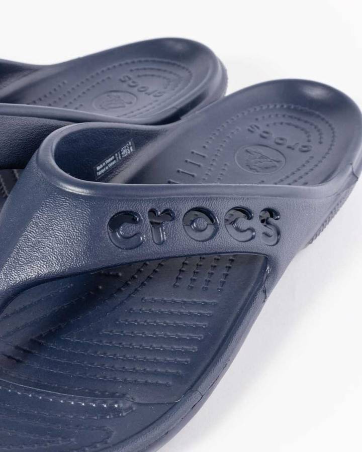 Crocs Baya Flip Flops Navy