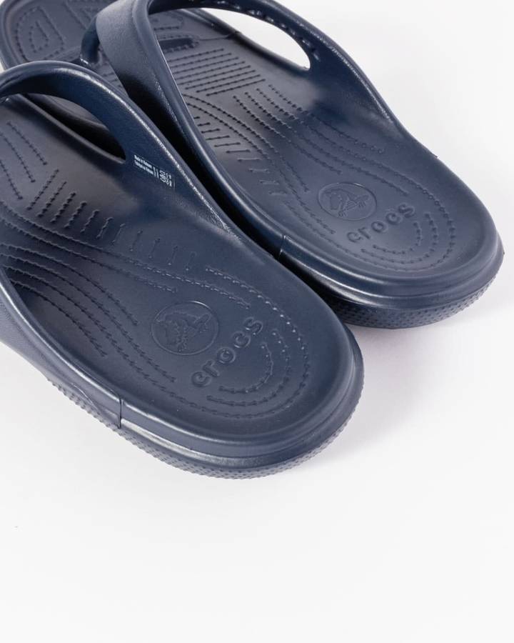 Crocs Baya Flip Flops Navy