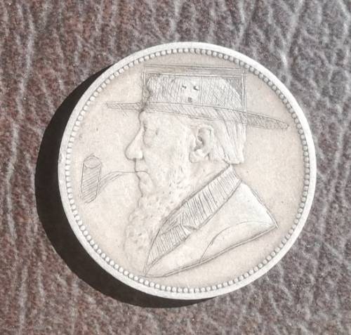ZAR (Trench Art) 2 Shillings, 1896