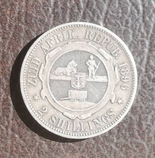 ZAR (Trench Art) 2 Shillings, 1896