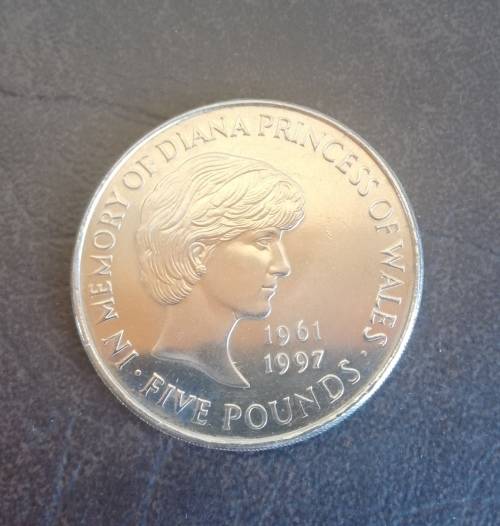 United Kingdom, Princess of Wales 5 Pounds, 1999