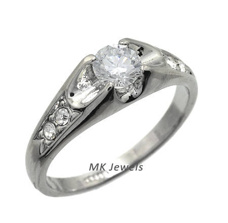 Sparkling 1ct Diamond 18ct Gold engagement Ring - SIZE 8