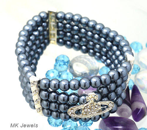 Stunning Pearl 4-row stretch bracelet
