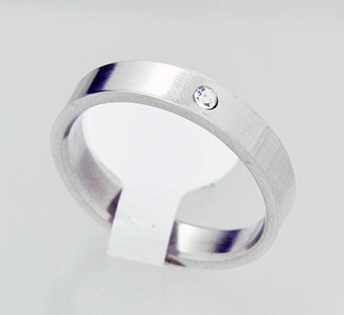 Stunning Solid Stainless Steel Ring with CZ Wholesale Lot of 35
