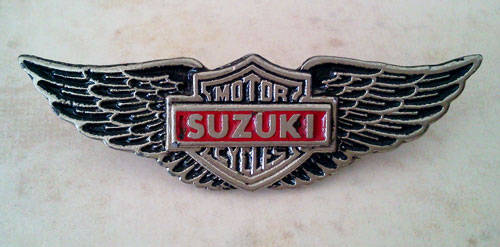 Suzuki Motor Cycle Badge / Pin from the 70's