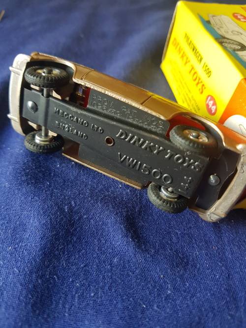 Dinky 144 VW  bronze boxed in NM condition, Very rare all original not often seen not Corgi
