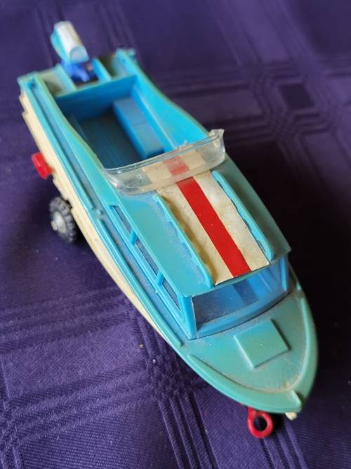 Corgi Dolphin Cruiser with trailer. Not Dinky or Matchbox
