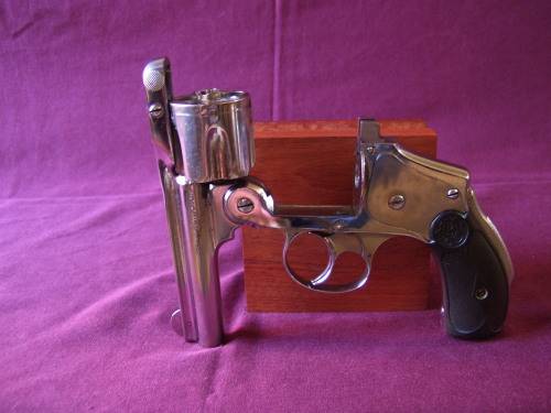 DEACTIVATED!! Vintage Smith & Wesson .38 Spec Revolver, Safety Hammer-less. Circa 1887 to 1940.