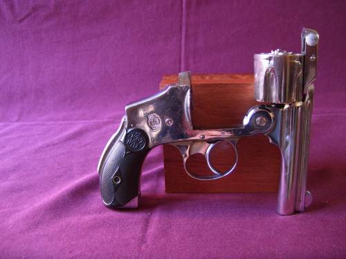 DEACTIVATED!! Vintage Smith & Wesson .38 Spec Revolver, Safety Hammer-less. Circa 1887 to 1940.