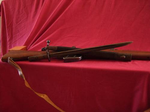 DEACTIVATED !!! 1917 BSA Rifle .303 Cal With Matching 1907 Bayonet And Scabbard. Crazy R1 Start !!!.