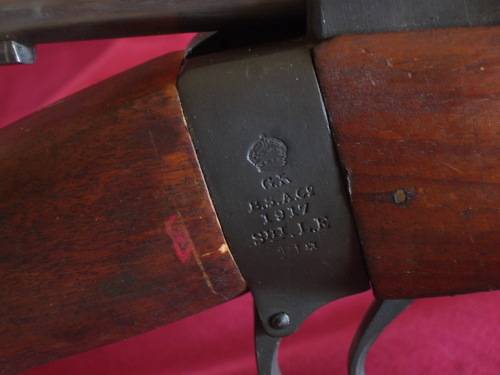 DEACTIVATED !!! 1917 BSA Rifle .303 Cal With Matching 1907 Bayonet And Scabbard. Crazy R1 Start !!!.